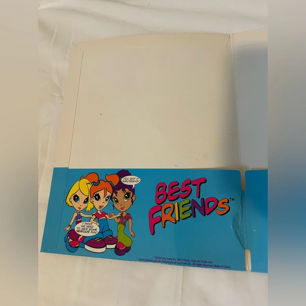 Lisa Frank Best Friends Comic Book Folder Vintage 2002 *flaws*